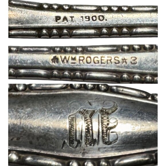 Vintage Spoon Handle Earrings With Turquoise Cross Accents & 925 Silver Hooks - Picture 10 of 12